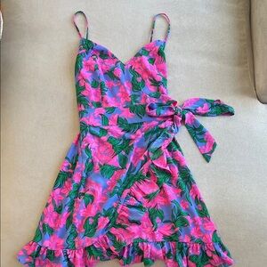 Lilly Pulitzer Pink & Purple Floral Mini Dress